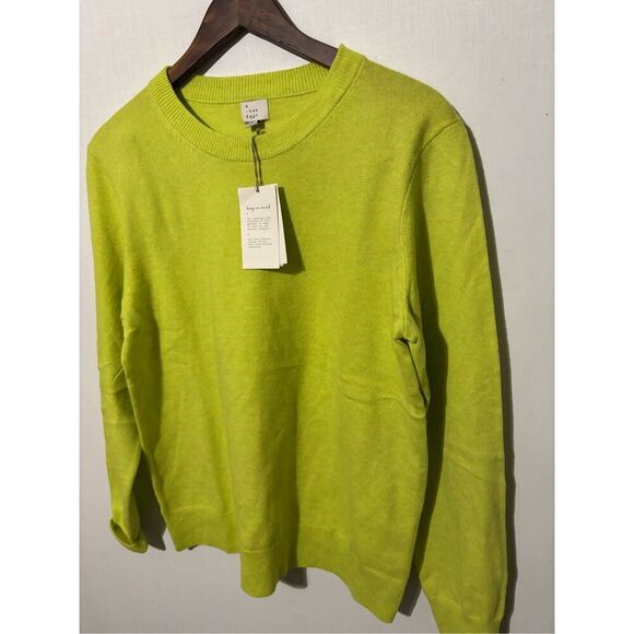 Brand New A New Day Women’s Medium Neon Green Yellow Pullover Sweater Top - Picture 2 of 5